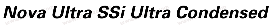 Nova Ultra SSi Ultra Condensed字体转换
